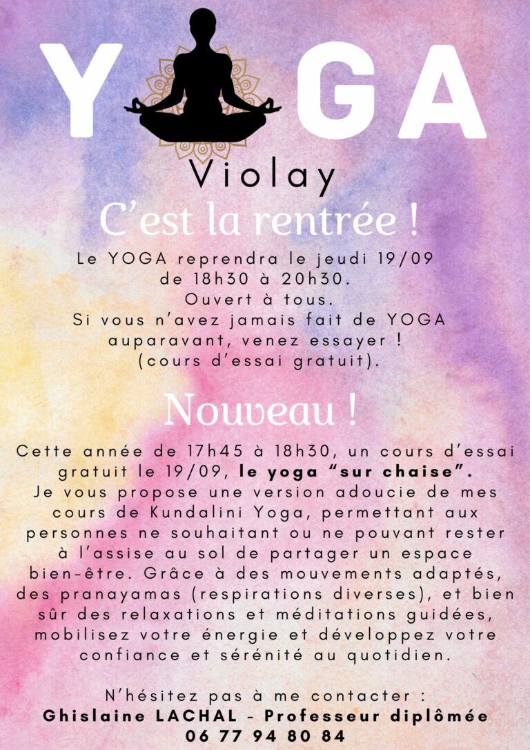 Yoga et “Yoga chaise”