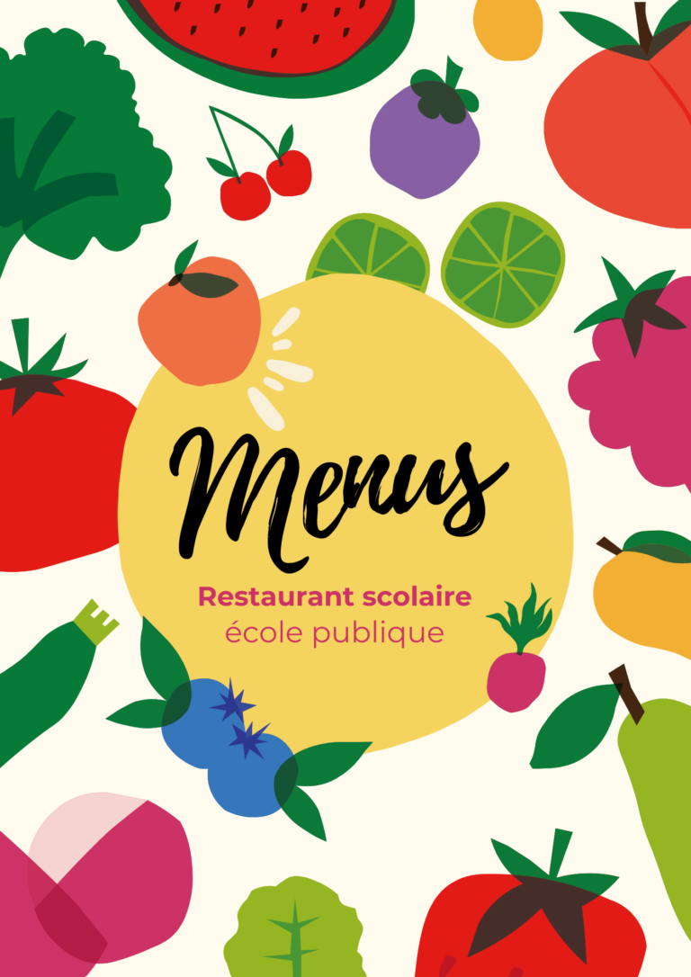 Menus restaurant scolaire