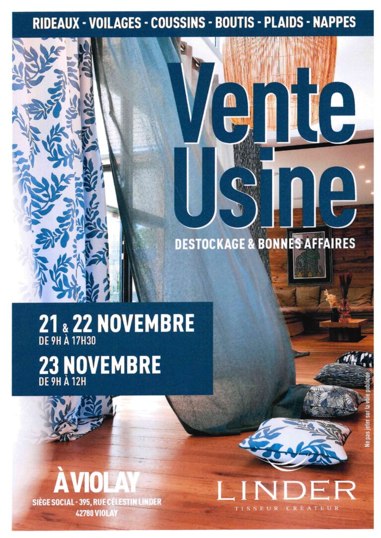 Vente d’usine – Ets Linder