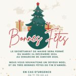 Congés de Noël du Secrétariat de Mairie