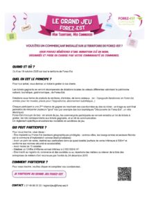 Lire la suite à propos de l’article Grand jeu des commerçants