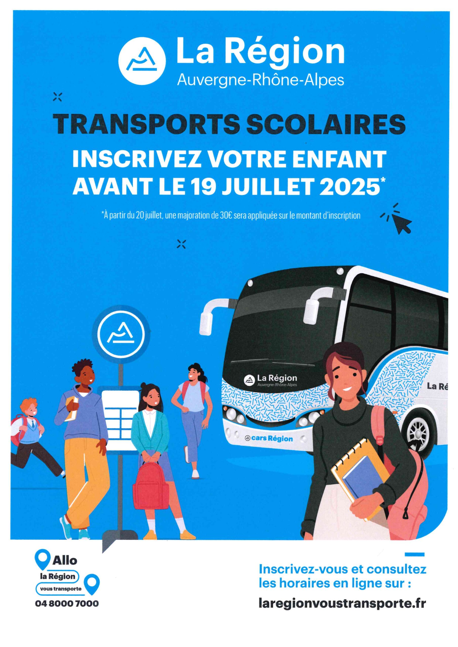 Lire la suite à propos de l’article Inscriptions transport scolaire