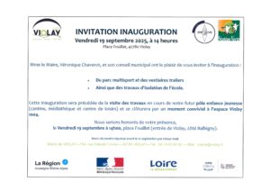 Lire la suite à propos de l’article Inauguration le 19 septembre