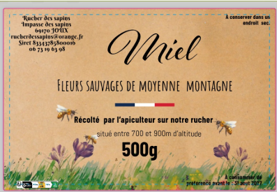 Du miel au marché hebdomadaire