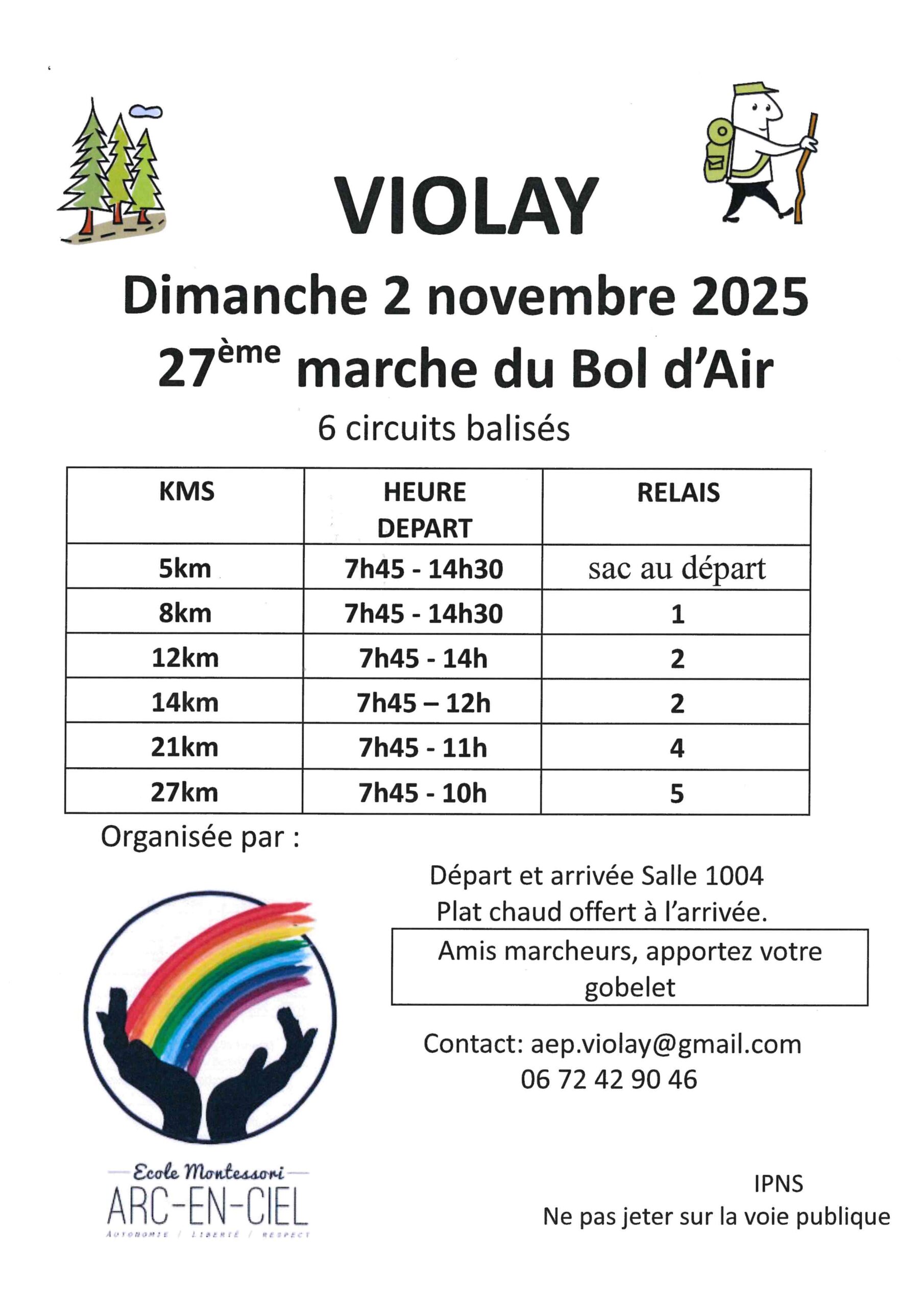 Lire la suite à propos de l’article Marche du Bol d’Air