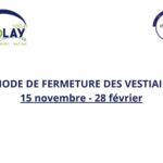 Fermeture hivernale des vestiaires
