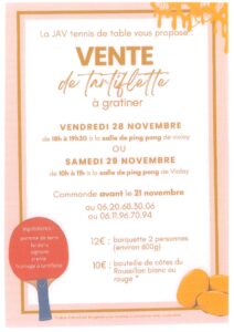 Lire la suite à propos de l’article Vente de tartiflette