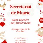 Fermeture du secrétariat de mairie