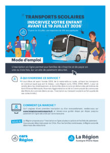Lire la suite à propos de l’article Inscription TRANSPORTS SCOLAIRES