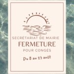 Fermeture estivale du secrétariat de mairie
