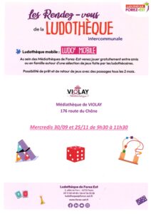 Lire la suite à propos de l’article La ludothèque à la médiathèque de Violay