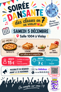Lire la suite à propos de l’article Soirée dansante des Classes en 7