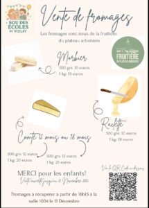 Lire la suite à propos de l’article Vente de fromages