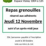 Repas des grenouilles du Club des anciens